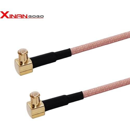 1Pcs RF Connector MCX Male Right Angle to MCX Male Right Angle RG316 25cm MCX Plug to plug Extend Cable