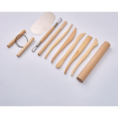 10PCS Pottery Clay Tools Clay Sculpture Tools Painting Tools Sculpture Pottery Tools DIY