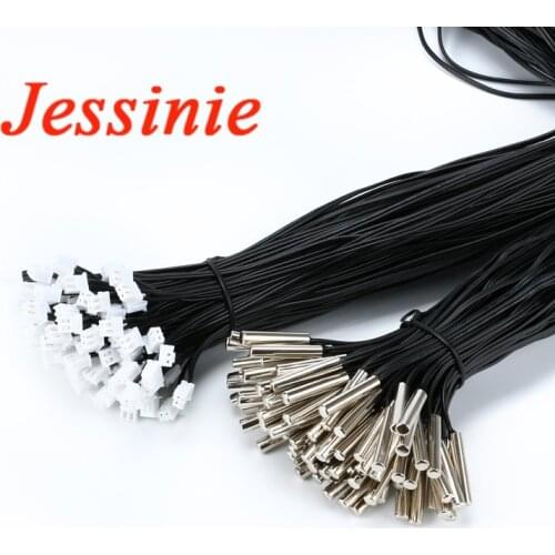 20PCS 1M NTC Thermistor Accuracy Temperature Sensor 10K 1% 3950 Waterproof Probe 100cm