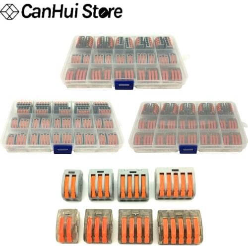 30PCS/BOX 222-412 Type PCT-212 213 214 215 2PIN Universal Compact Wiring Terminal Block Terminator Wire Connector AWG28-12