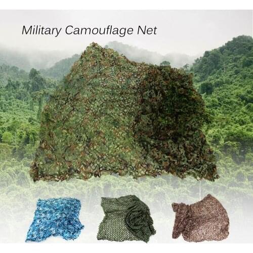 5 Color 6-20m2 Army Outdoor Decorate Cloth CS Wargame Summer Camping Hunting Jungle Camouflage Net Military Car Shade Tent Cover