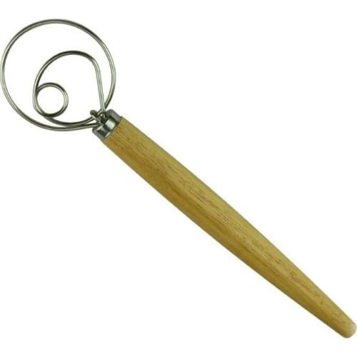 50pcs Danish Dough Whisk LARGE 13" Dutch Style Bread Dough Whisk for Pastry Pizza Mixer Hook Kitchen Accessories SN1361