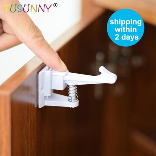 TUSUNNY 6 Pcs Magnetic baby child kids Drawer Lock Baby Lock Safety Lock System Child Protection drawer cabinet cupboard Lock