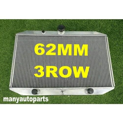 62MM Aluminum Radiator Fit FOR Jaguar XKE 5.3L E-TYPE Series 3 V12 1971-1974 1972 1973 1974 1971