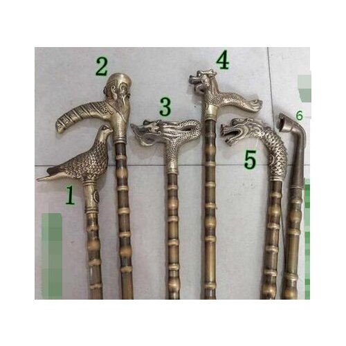 Free S hipping Decoration Arts crafts 86-90CM Round pure copper brass dragon head leading longevity zhijuchangle Brass Handmade