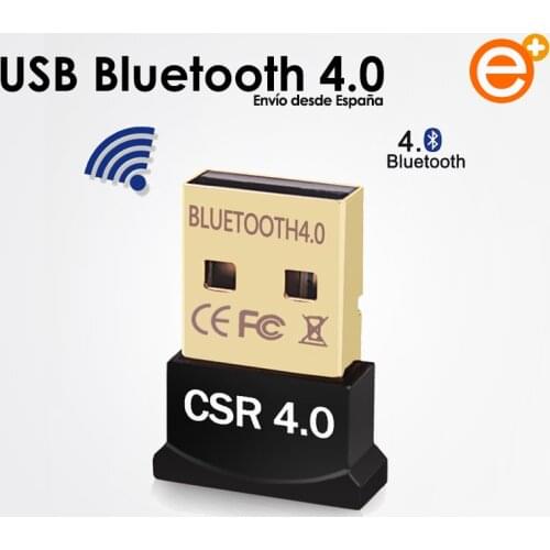 Receptor inalámbrico Nano USB Bluetooth 4.0 en Negro Antena Adapatador para Ordenador en Windows 10 7 XP Transmisor Bluetooth