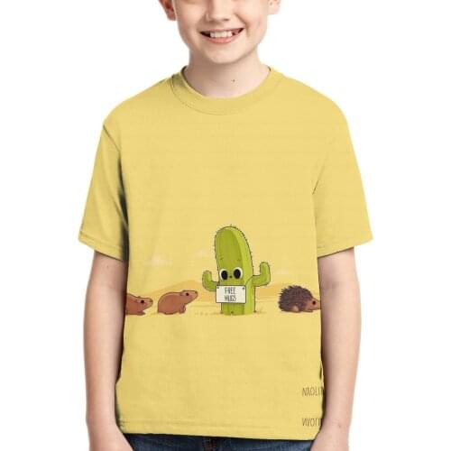 Cactus Kids T-Shirt Print Girls Funny Clothes Boys Costume Children 2020 Summer Tops Hot Game Kids Clothes Baby Tshirts