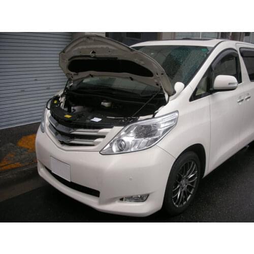 For 2008-2015 Toyota ALPHARD GGH25 Mini Van Front Hood Bonnet Gas Struts Lift Support Shock Damper Carbon Fiber