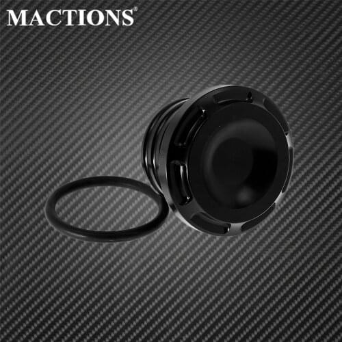 Motorcycle Black Fuel Gas Tank Oil Cap Cover Aluminum For Harley Sportster 883 1200 XL Dyna Touring Softail 1996-10 11 12 13 14