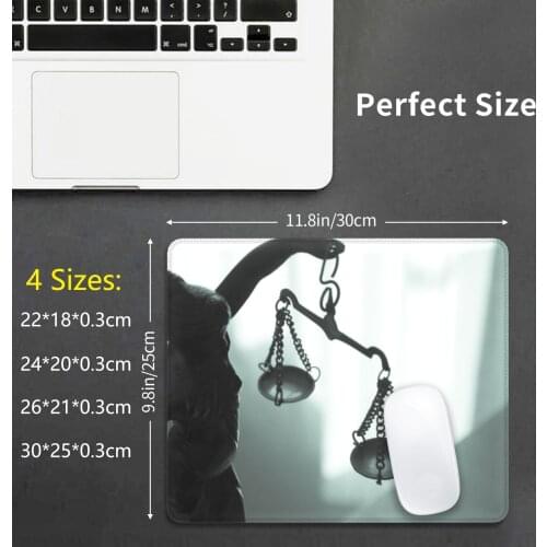 Metal Statue Symbol Of Justice Themis Mouse Pad DIY Print Justice Law Lawyer Statue Themis Background