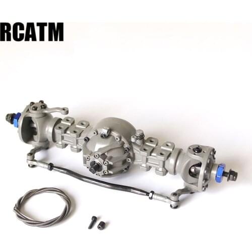 Metal Front Differential Axle for 1/14 Tamiya RC Truck Tipper Scania Benz Actros Acros Man Volvo Lesu JDM-86 DIY Parts