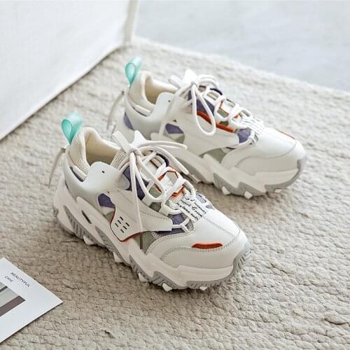 2020 Autumn New Products Soft Bottom All-match Flat-bottom Color Matching Korean Comfortable Casual Sports Shoes Women