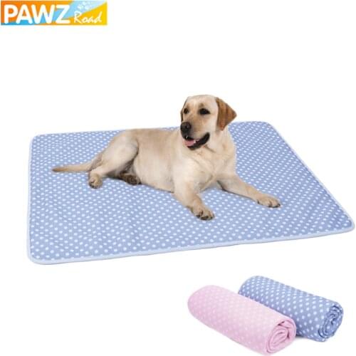 Pet Dog Cooling Mat Summer Large Dog Mats Cat Nest Soft Bed Cool Breathable Reversible Puppy Self Cooling S/M/L