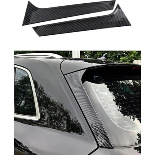 Fit For Audi Q5 Q5L 2018 ABS Car Rear Window Pillar Frame Covers Trim Car styling Sticker