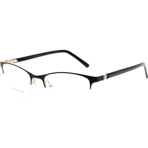 Sunny spot wholesale foreign trade new metal steel sheet ladies white-collar glasses frame retro glasses