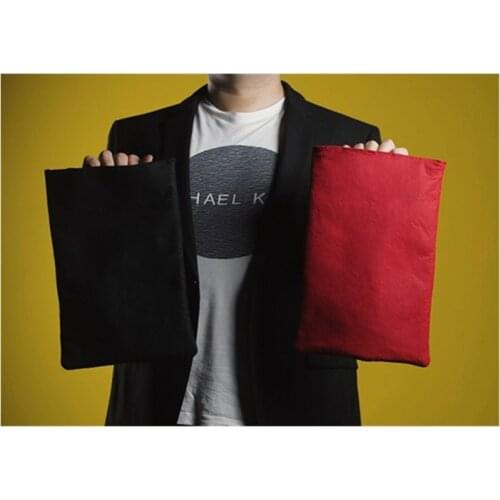 Invisibag by Joao Miranda (Red or Black) Object Transfer Bag Magic Object Vanish Appear Illusions Close up Magia Stage Gimmick