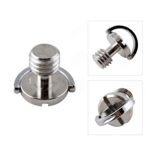 10pcs/lot 3/8" D-Ring Camera Screws for DSLR Camera Tripod Quick Release Plate with tracking number