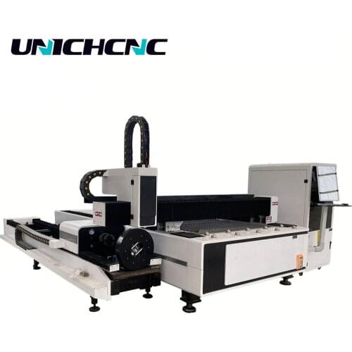 Rotary axis cnc fiber laser cut machine for metal tube plate