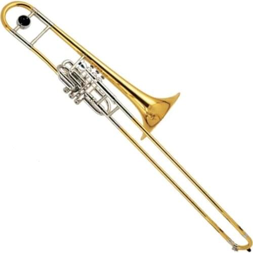 High grade Piston valve trombone Cupronickel Slide sleeve Brass Bell