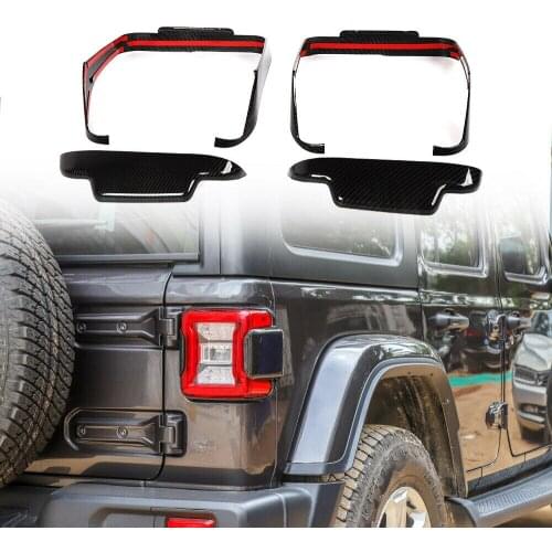 Rear Taillight Tail Lamp Decorative Cover Trim for Jeep Wrangler JL 2018-2019