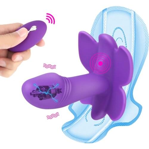 Panty Vibrator Wireless Remote Control Vagina Massager Butterfly Dildo Vibrator Clitoral Stimulator 10 Speed Sex Toys for Women