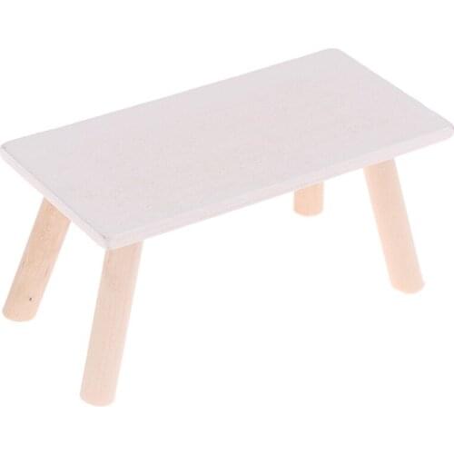1Pc 1:12 Dollhouse Miniature Furniture Wooden Table&Chair Dolls House Accessories