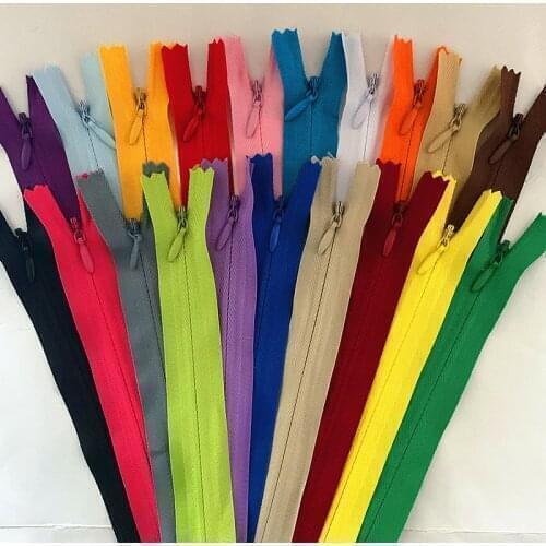 10Pcs (20Cm)( 8Inch) Invisible Zipper, Nylon Spool For Sewing, Clothing Accessories 20 Colors