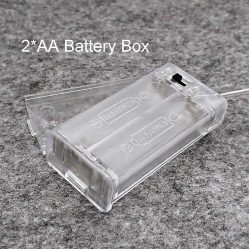 2 AA Battery Holder Box Case with Switch New 2 AA 2A Battery Holder Box Case with Switch