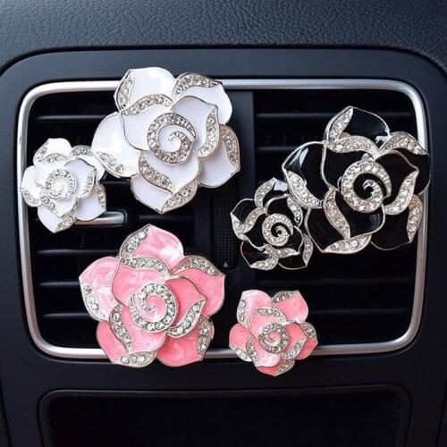 2PCS Car Air Freshener Dry Flower Air Conditioning Perfume Clip Aromatherapy Fragrance Diffuser Auto products Car Perfume