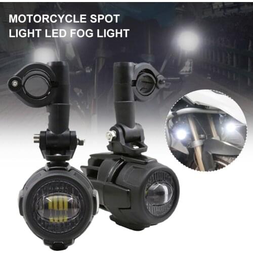 2Pcs Motorcycles Headlight Working Spot Light Motorbike 40W 6000k White Super Bright LED Fog Lamp 1200LM LED Scooters Spotlight