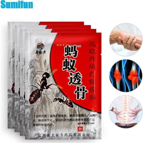 40pcs/5bags Ants Analgesic Patches Treat Rheumatoid Arthritis Pain Knee Back Muscle Shoulder Pain Relief Medical Plaster C2043