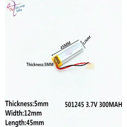 501245 501045 501046 Recorder Polymer Battery Bluetooth Headset 300mah 5 * 12 46 Mm