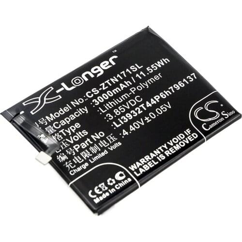 CS 3000mAh/11.55Wh battery for Nubia NX569H, NX569J, Z17 Mini, Z17 Mini Standard Edition