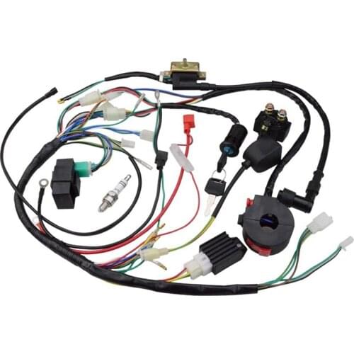 Atv 150Cc 200Cc 250Cc Ignition Coil Harness Switch Assembly Wiring Harness Coil Rectifier CDI ATV Solenoid Spark Plug Quad Pit D