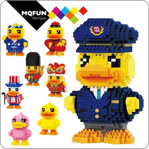 Balody Family Children Interactive Games Toy 910 Pcs ABS Particles Little Yellow Duck Mini Diamond Building Blocks DIY Toy