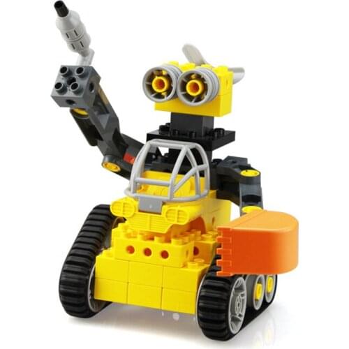 Wange 43pcs Big Size Crawler Robots Assemble Blocks DIY Building Blocks Educational Brinquedos Toys for Children NO.401