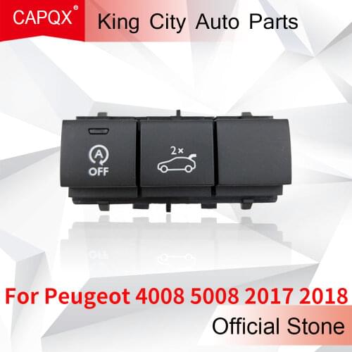 CAPQX For Peugeot 4008 5008 2017 2018 Rear Trunk Opening Control Button Door Trunk Lock Release Switch Tailgate Switch
