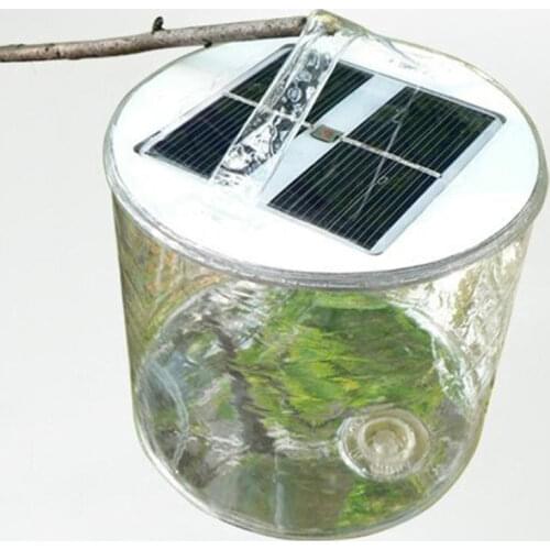 CHICLITS LED Solar Tent Light Portable Emergency Light Inflatable Three-mode For Garden Camping Waterproof Folding Solar Lights