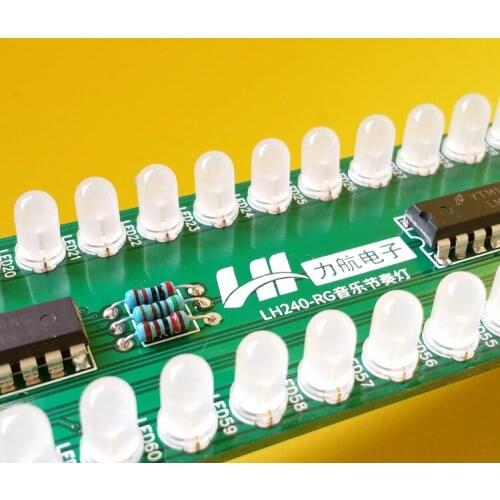 Dual 40-segment LED Level Volume Display Music Spectrum Electronic VU Table Two-color Music Rhythm Lamp