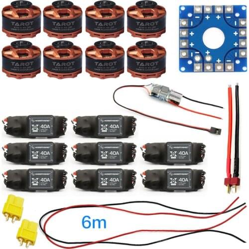 F04997-G Assembled Kit 40A ESC Controller 320KV Motor Connection Board Wire for 8-axle Drone Multi Rotor Hexacopter