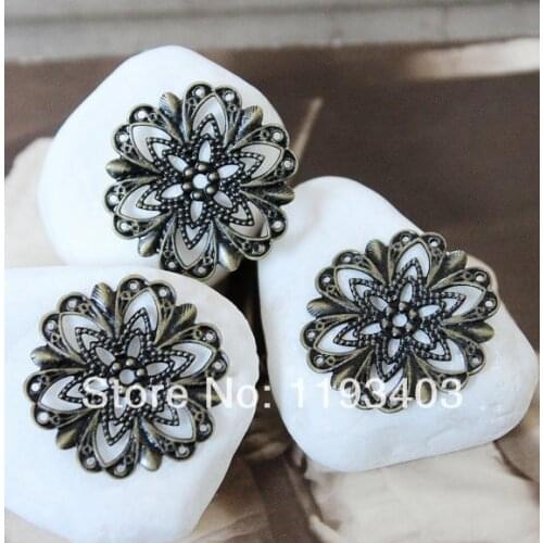 20PCS 21mm Antique Bronze plated brass Filigree Jewelry Connectors Setting Base Connector Finding (FILIG-B-51)