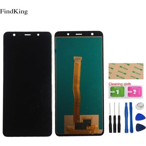 Incell LCD Display For Samsung Galaxy A7 2018 A750 A750F SM-A750F A750FN A750G Touch Screen Digitizer LCD Display Assembly Tools