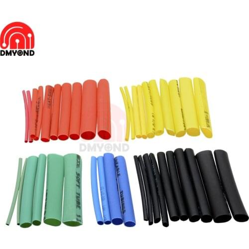 328/400/530pcs Heat Shrink Tube Kit Shrinking Assorted Polyolefin Insulation Sleeving Heat Shrink Tubing Wire Cable 8 Sizes