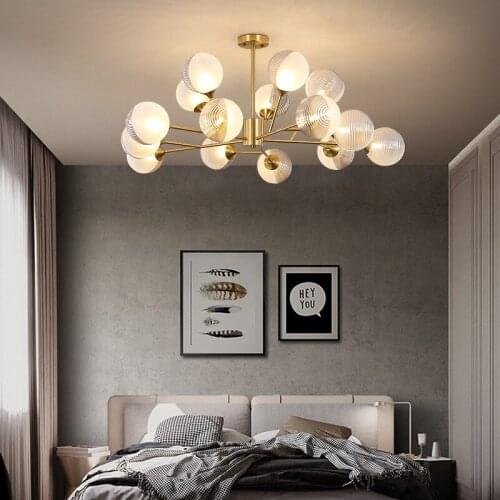 Modern Minimalist Light Luxury Chandelier Creative Bedroom Atmosphere Home Dining Room European Style Living Room Chandelier