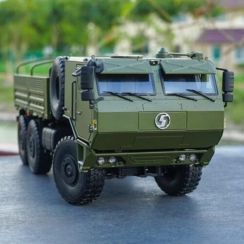 Original factory diecast 1:24 Shanqi Delong SX2220 off-road Army truck model, diecast scale 1:24 military truck model for sale