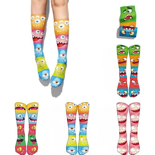 Mens Happy Socks Funny Cartoon Pattern Sock Casual Hip Hop Creative Soft Large size Novelty Calcetines Hombre Divertido