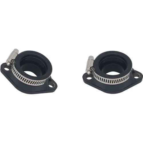 Pack of 2 - ATV UTV Carburetor Carb Intake Mount Adapter Flange for PWK 28 30mm Carburetors Repair Part, Black