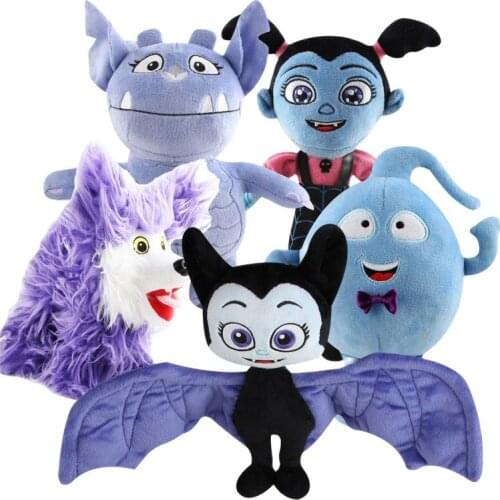New Toys! 25cm The Vamp Bat Girl Doll Stuffed Toys Cartoon Animals Junior Vamp Dog Plush Toys Gifts