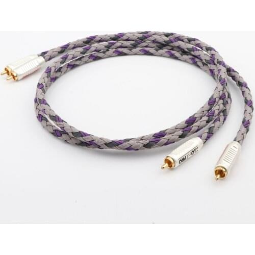 Pair hi-end XLO Signature Singled-Ended audio RCA interconnect Cable with RCA jack hifi RCA to RCA extension cable cord