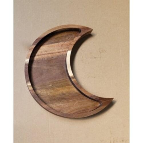 Moon Shape Tray Jewelry Dish Organizer, Small Decorative Trinket Dish, for Vanity, Dessert Plate